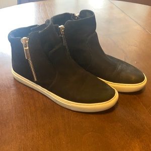 Kenneth Cole black suede ankle boots